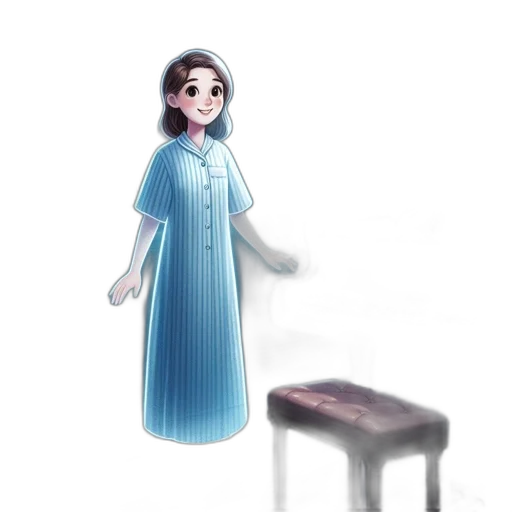 dress, furniture, staff, creature transparent PNG cut-out