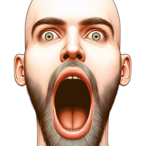 face, creature, photorealistic, cartoon transparent PNG cut-out