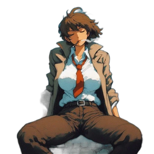 jacket, staff, concept art, pixel art transparent PNG cut-out