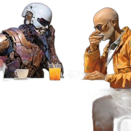 robot, jacket, food, concept art transparent PNG cut-out