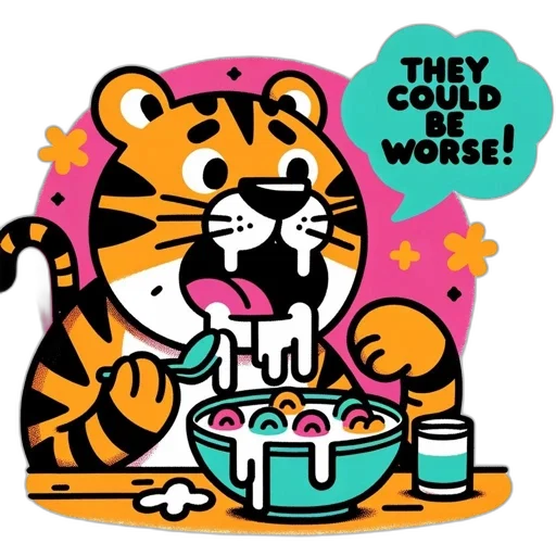 food, concept art, tiger, character transparent PNG cut-out