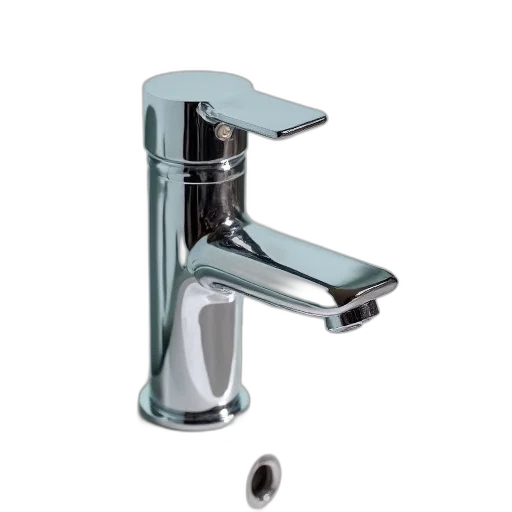 shiny, new-looking, chrome, bathroom transparent PNG cut-out