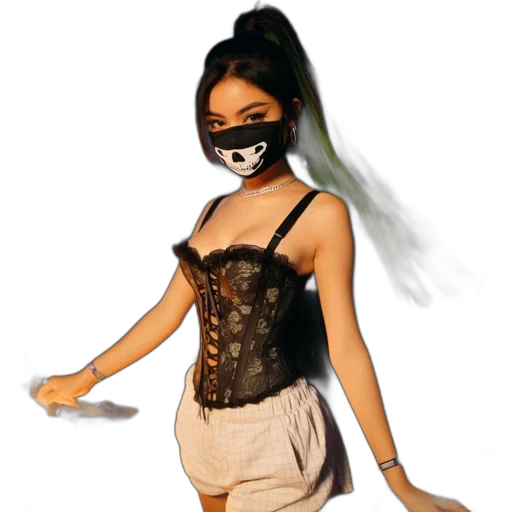 mask, dress, creature, concept art transparent PNG cut-out