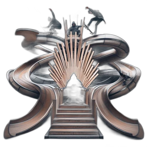furniture, dragon, crown, concept art transparent PNG cut-out