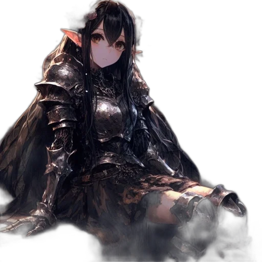 dragon, dress, sword, weapon transparent PNG cut-out