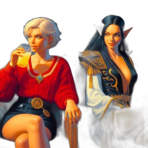 fantasy art, concept art, pixel art, 3d render transparent PNG cut-out