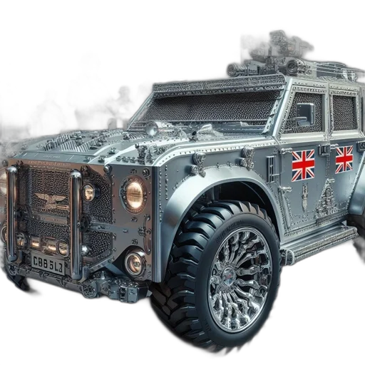 car, weapon, concept art, 3d render transparent PNG cut-out