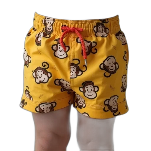 baby, boy, shorts, monkey transparent PNG cut-out