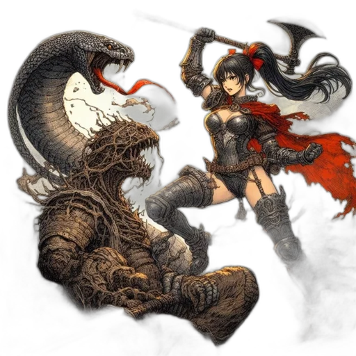 dragon, sword, weapon, creature transparent PNG cut-out