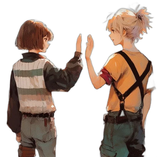 jacket, weapon, watercolor, concept art transparent PNG cut-out