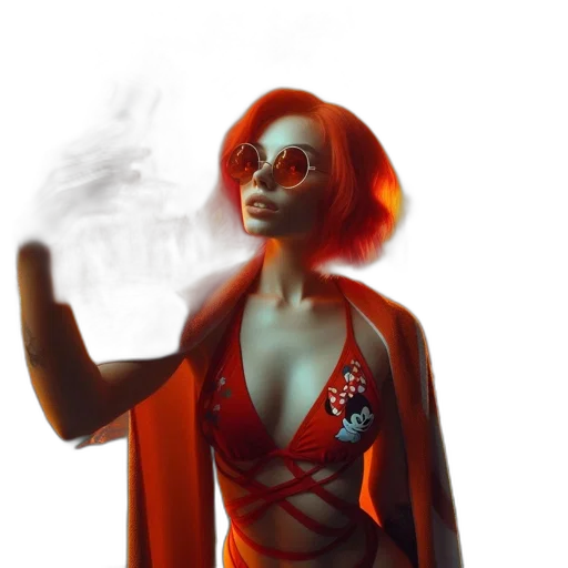 dress, staff, jacket, mask transparent PNG cut-out