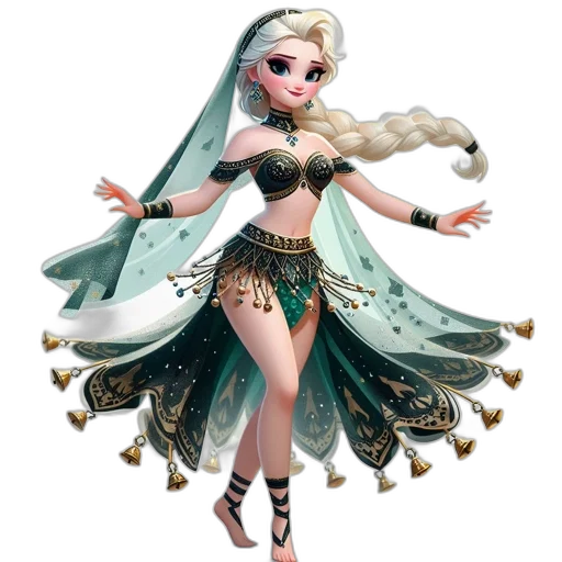 dress, fantasy art, concept art, 3d render transparent PNG cut-out