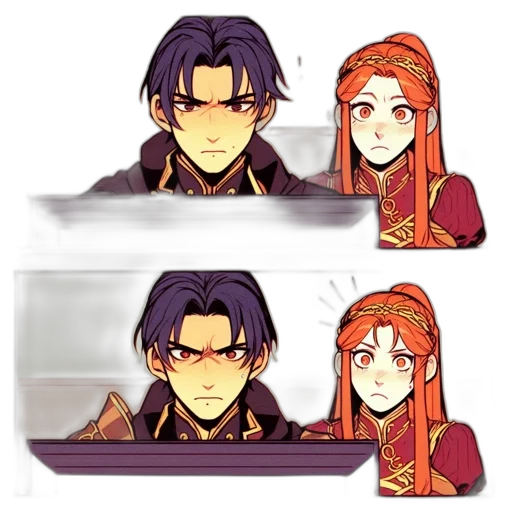 crown, sword, anime, pixel art transparent PNG cut-out