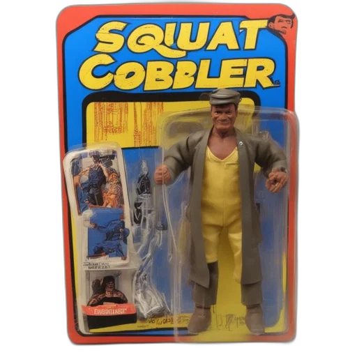 75-inch, squat, cobblerman, figurine transparent PNG cut-out