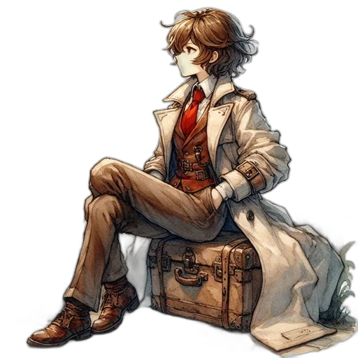 staff, jacket, furniture, concept art transparent PNG cut-out