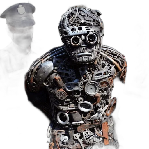 robot, mask, jewelry, face transparent PNG cut-out