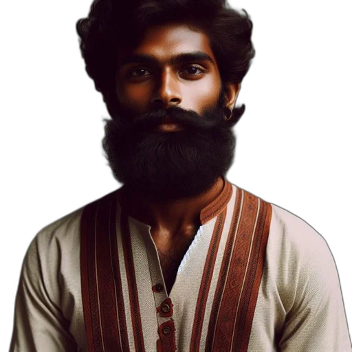 face, hair, staff, mask transparent PNG cut-out