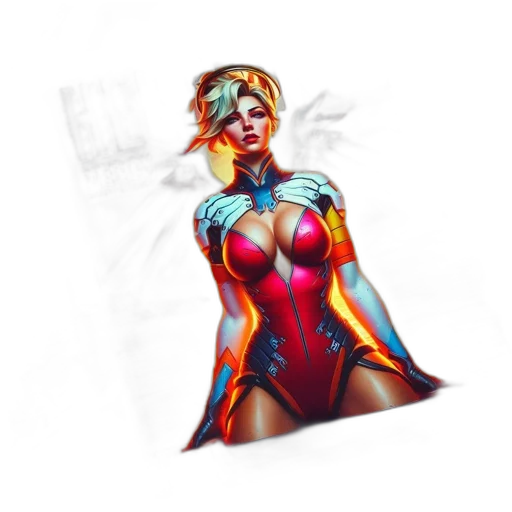 dress, comic book art, pixel art, concept art transparent PNG cut-out