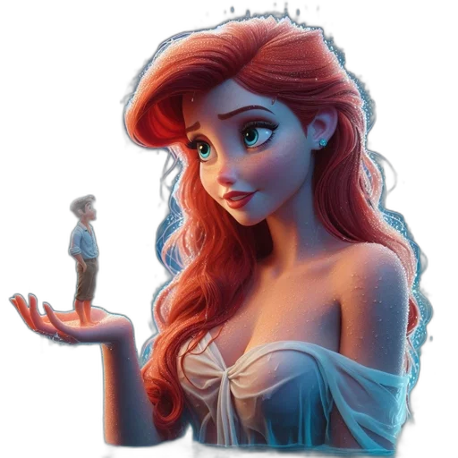 dress, face, crown, fantasy art transparent PNG cut-out