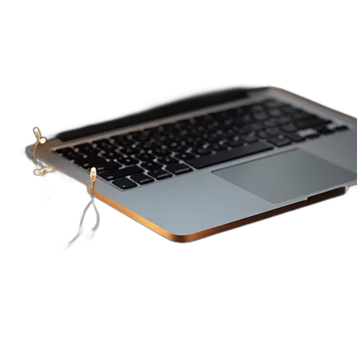 jewelry, silver, laptop, open transparent PNG cut-out