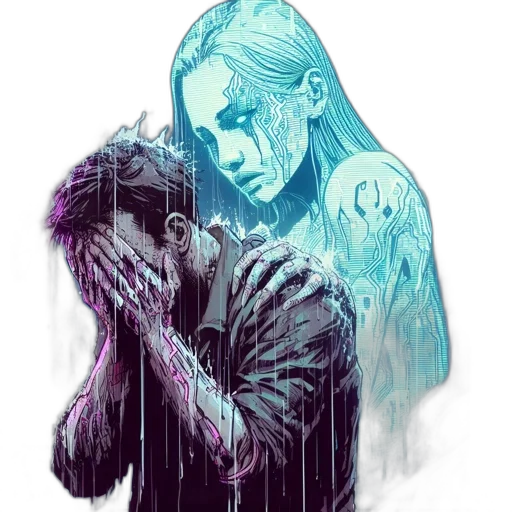 jacket, cyberpunk, concept art, comic book art transparent PNG cut-out