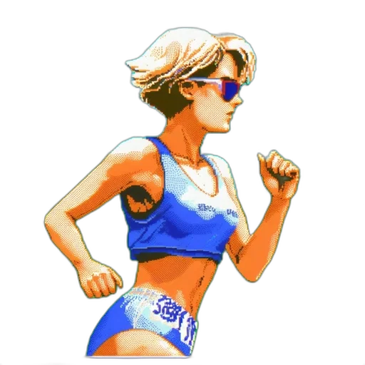 watercolor, pixel art, cartoon, comic book art transparent PNG cut-out