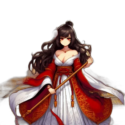 dress, staff, sword, weapon transparent PNG cut-out
