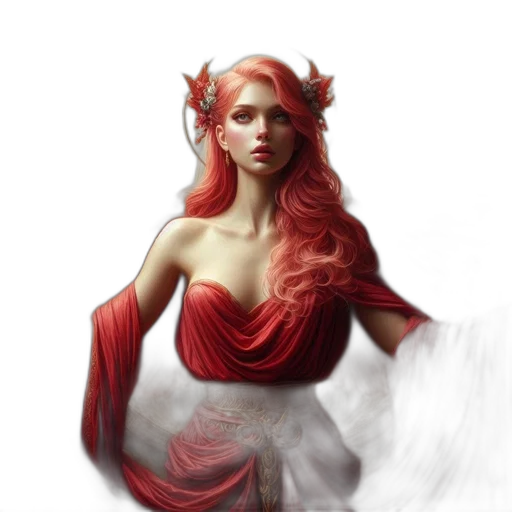 dress, fantasy art, concept art, photorealistic transparent PNG cut-out