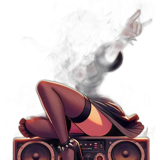 concept art, fantasy art, pixel art, cyberpunk transparent PNG cut-out