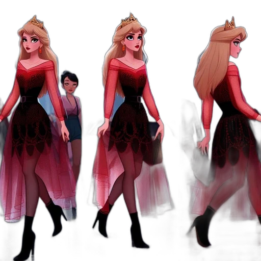 dress, concept art, 3d render, fantasy art transparent PNG cut-out