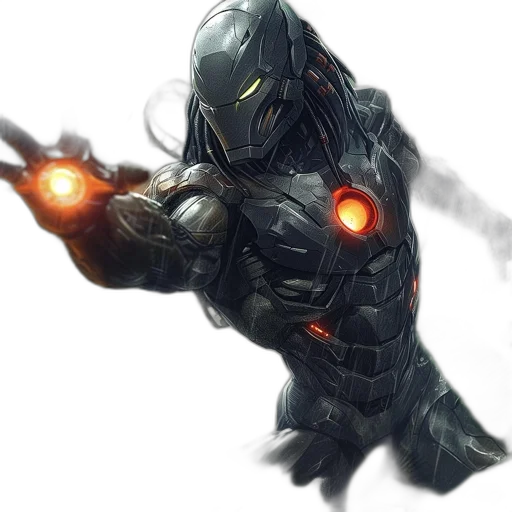 robot, weapon, staff, sword transparent PNG cut-out