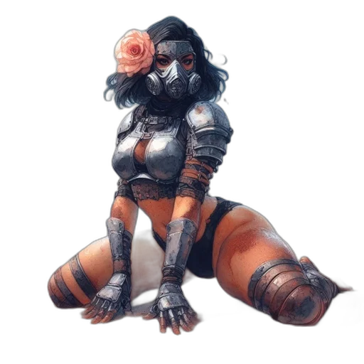 creature, dragon, animal, flower transparent PNG cut-out
