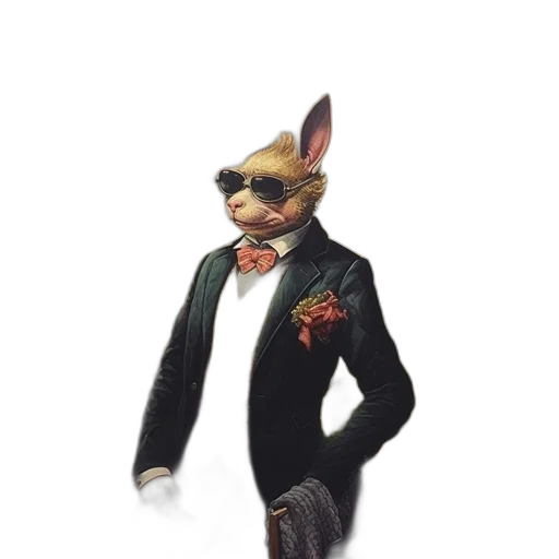 staff, animal, jacket, mask transparent PNG cut-out