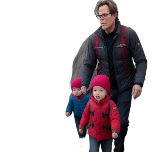 jacket, family, three, consisting transparent PNG cut-out