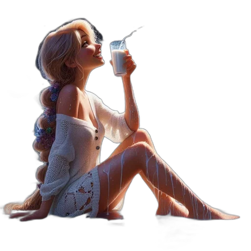 dress, bottle, jewelry, concept art transparent PNG cut-out