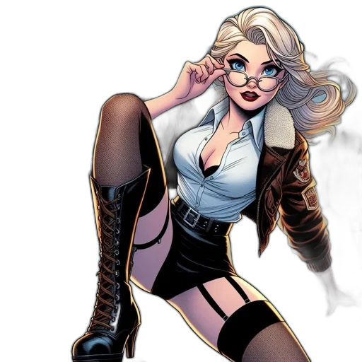 comic book art, concept art, cartoon, fantasy art transparent PNG cut-out