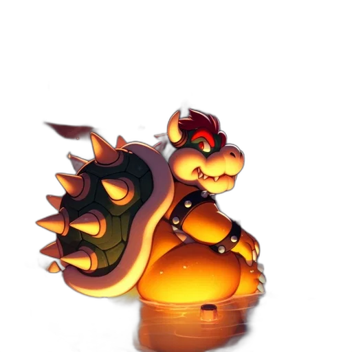 dragon, creature, staff, weapon transparent PNG cut-out