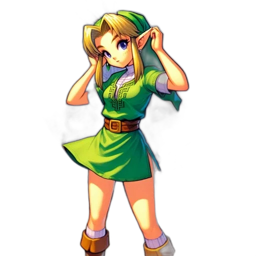 dress, staff, weapon, crown transparent PNG cut-out