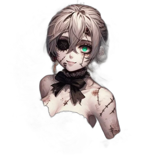 mask, face, creature, staff transparent PNG cut-out