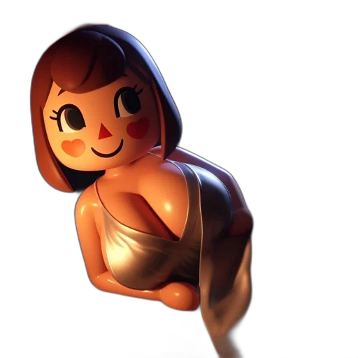 dress, creature, robot, staff transparent PNG cut-out