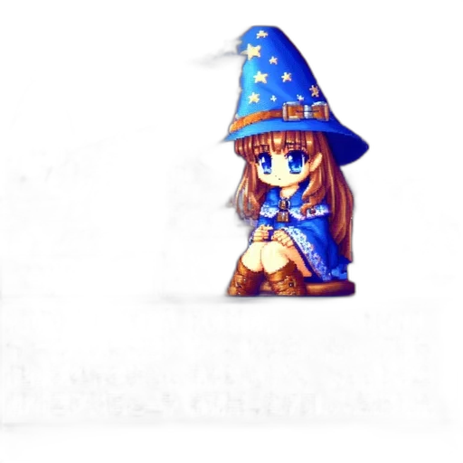 staff, hat, weapon, dress transparent PNG cut-out