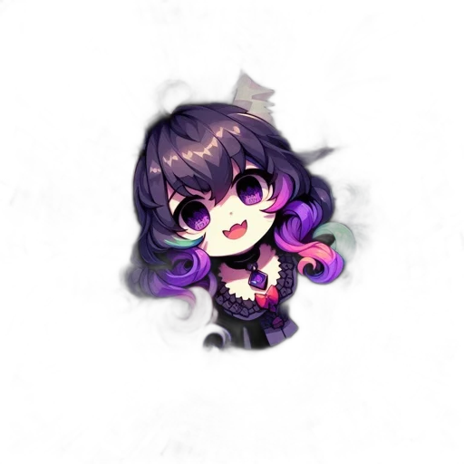 creature, staff, mask, hair transparent PNG cut-out