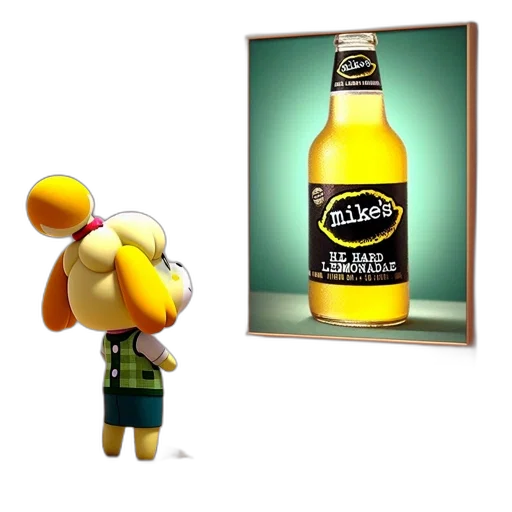 bottle, food, staff, creature transparent PNG cut-out