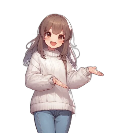 jacket, staff, creature, weapon transparent PNG cut-out