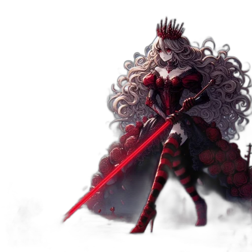 sword, crown, dragon, dress transparent PNG cut-out