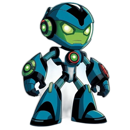 robot, 3d render, concept art, cartoon transparent PNG cut-out