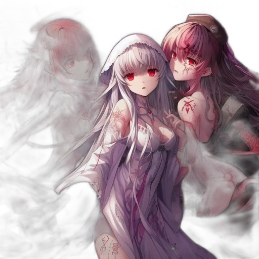 anime, watercolor, concept art, fantasy art transparent PNG cut-out