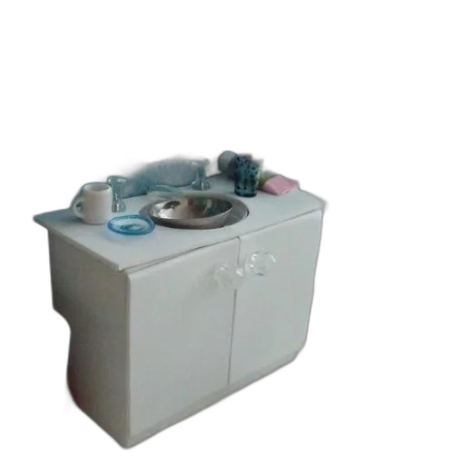 robot, 3d render, bathroom, blue transparent PNG cut-out