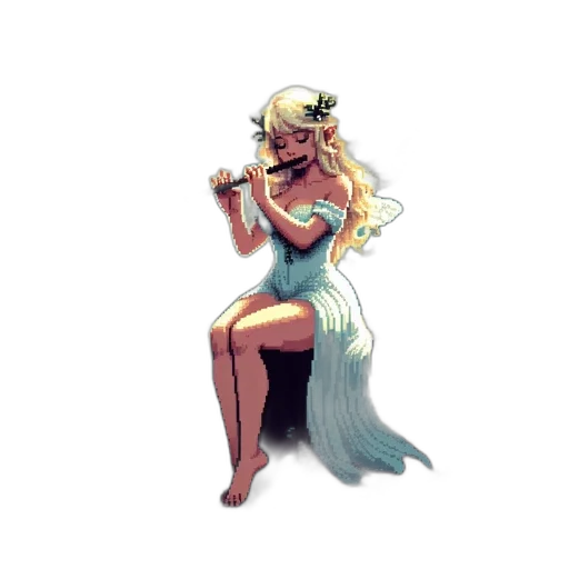 dress, concept art, fantasy art, pixel art transparent PNG cut-out