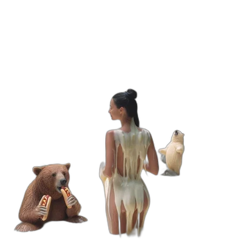 dress, creature, 3d render, concept art transparent PNG cut-out